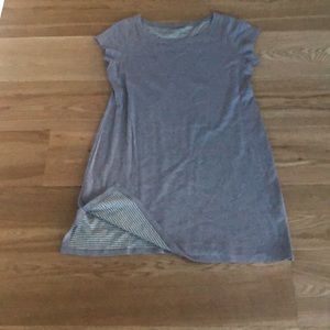 Eileen Fisher Organic Cotton T-Shirt Dress. Color Gray. T-Shirt Dress, Size M.